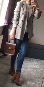 Ladies Check Blazer