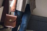 Ladies Check Blazer