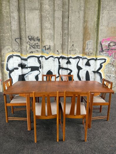 mid century dining vintage retro teak danish