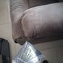 Charcoal leather & fabric suite 3, 2, 1 Image 4