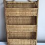 Large Wall hanging Wicker Cane Spice/ Letter Rack Image 2