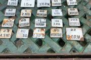30 enamel post box day / time signs