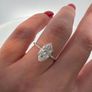 Brand new lab-grown diamond engagement ring for sale, never worn Image 8