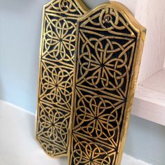 Vintage brass push plates (2)