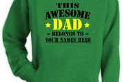 Personalised With Names Dad T-shirt Best Fathers Day Gift