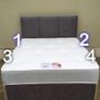Brand New King Sized Divan Beds. New Tufted Memory Foam Mattresses. And Optional Drawers In Stock Image 7