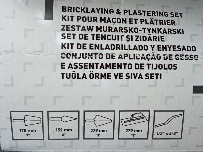 Brick Laying and Plastering Trowel Set.