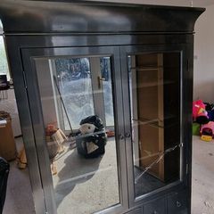 Black Display Cabinet