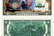 Commemorative banknote 2024, Trump Never Surrender, new, unopened.