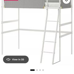 IKEA Bunk bed white and gray with foam mattress
