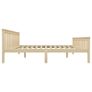 Bed Frame Light Wood Solid Pinewood 160x200 cm Image 4