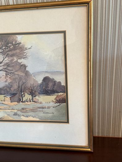 G. Oakley. 4 Original Watercolours. Framed. Irish Artist. Rural Scenes.