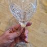 Genuine Waterford Crystal Wine Glass Discontinued Grainne Pattern Image 2