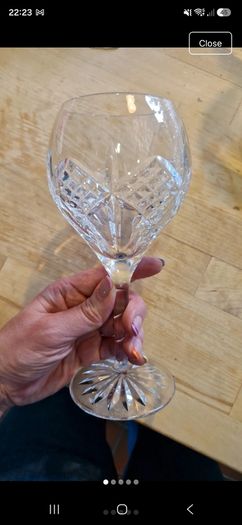 Genuine Waterford Crystal Wine Glass Discontinued Grainne Pattern