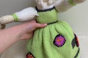Inside out hand knitted doll