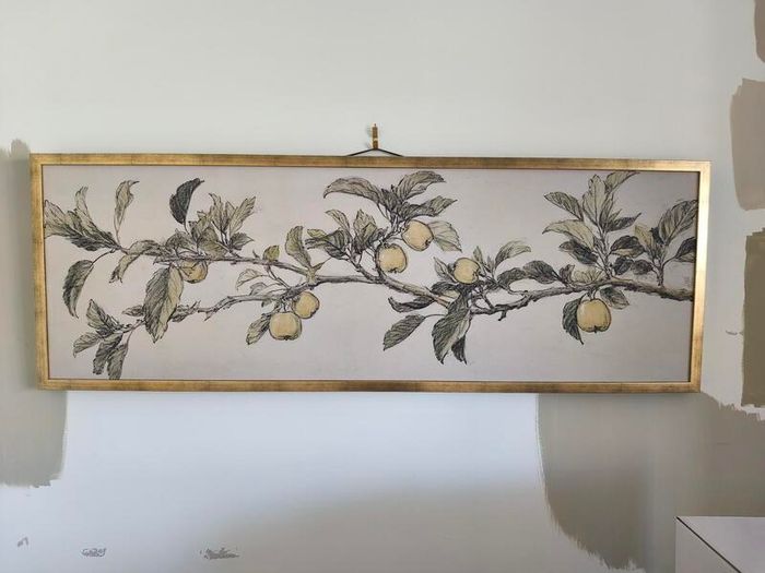 Atelier Printworks Apple Tree Gold Framed Canvas Print
