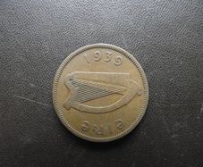 1939 Irish half penny. Rare year!
