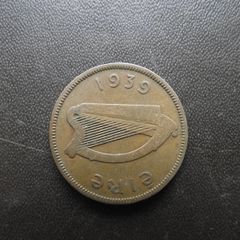 1939 Irish half penny. Rare year!