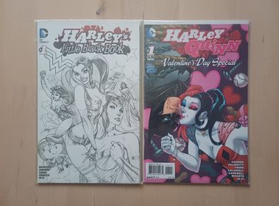 Harley Quinn x 2 Little Black Book & Valentine's Day Special Comic Books Number #1