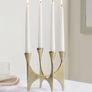 Gold Metal Candlestick Image 2