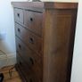 Ez Living Furniture Five Drawer Dark Solid Wood Chest - Aisling Image 6