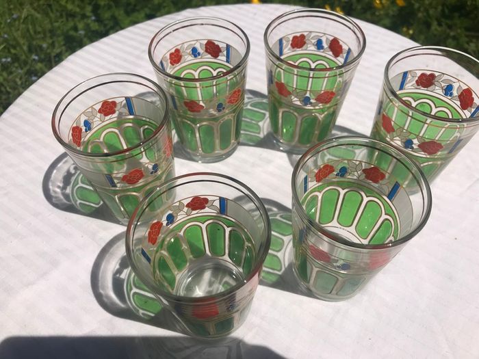 6 Vintage Italian  glasses