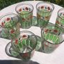 6 Vintage Italian  glasses Image 4