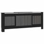 MDF Radiator Cover Black 205 cm Image 2