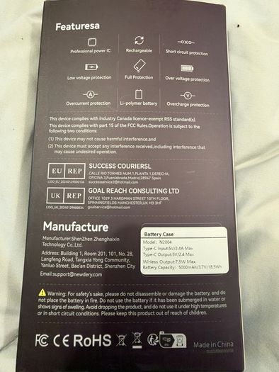 iphone 16 PRO battery case NEWDRY