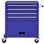 Tool Trolley with 4 Drawers Steel Blue Image 3