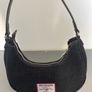 True Religion Crystal Wing Denim Hobo HandBag Black Image 2