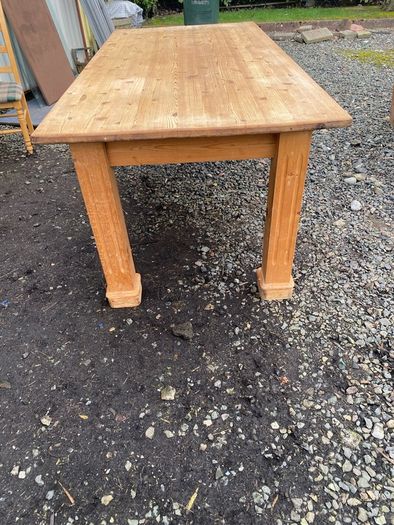 Vintage rustic kitchen table