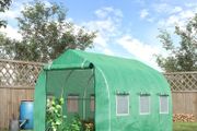 3x2 m Polytunnel Walk-in Greenhouse-Green (FREE SHIPPING)