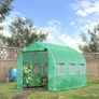 3x2 m Polytunnel Walk-in Greenhouse-Green (FREE SHIPPING) Image 3