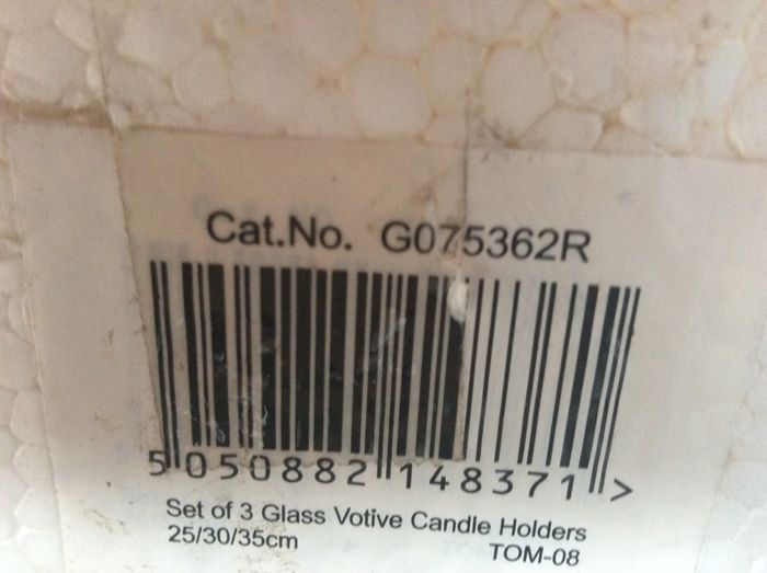 3 Piece Red Votive Candle Set