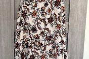 C&amp;A floral sleeveless dress - cream and brown