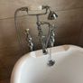 free standing bath with taps Image 3