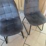 4 velvet kitchen chairs Image 2