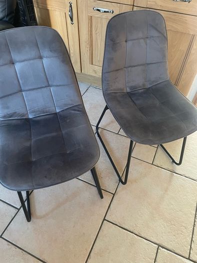 4 velvet kitchen chairs
