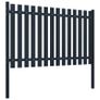Fence Panel Anthracite 174.5x125 cm Powder-coated Steel Image 2