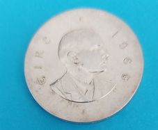 Pearse 10/- silver coin 1966