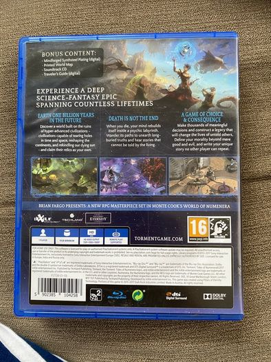 ps4 game: Torment - tides of Numerera- tested