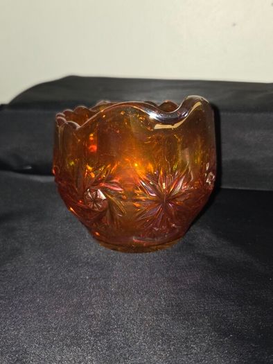 Marigold Carnival Glass Creamer