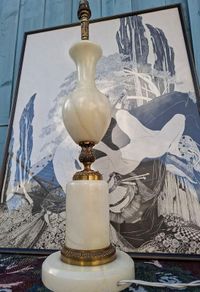 Vintage Alabaster Lamp
