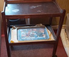 Mid century two tier drinks trolley