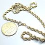 Vintage 9ct Solid Gold Italian Rope Chain 40cm 4.20g Hallmarked Image 2