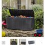 Keter Garden Storage Box 270L Fully Weatherproof Image 2