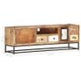 TV Cabinet 120x30x40 cm Solid Reclaimed Wood Image 5