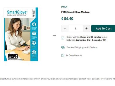 IMAK Active Gloves Large :: Anti-slip Design On Fingers And Palm