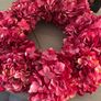 Large Luxury Pink Hydrangea Wreath  Full Vibrant Image 4